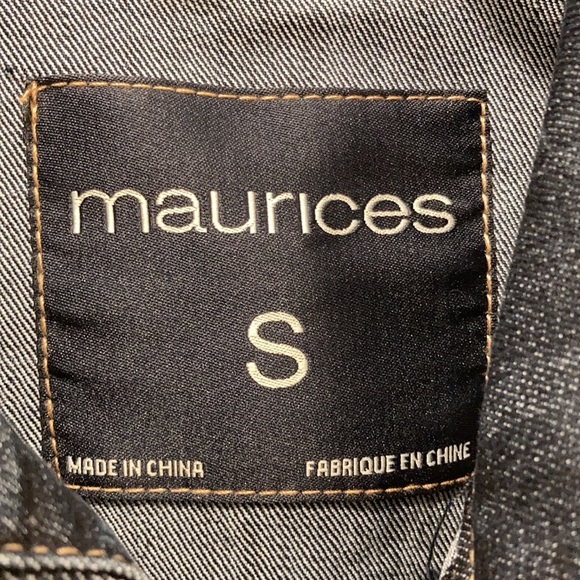 Maurices Cropped Denim Vest - Picture 2 of 12